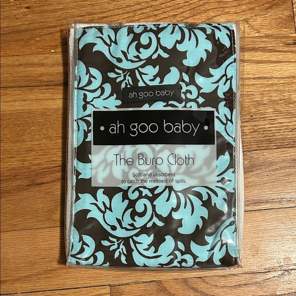 Blue and Brown Burp Cloth